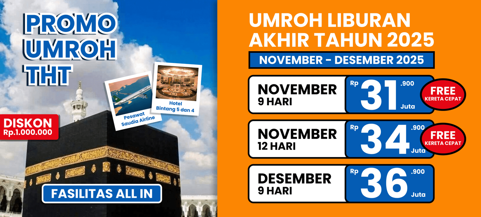 Banner promo umroh november desember