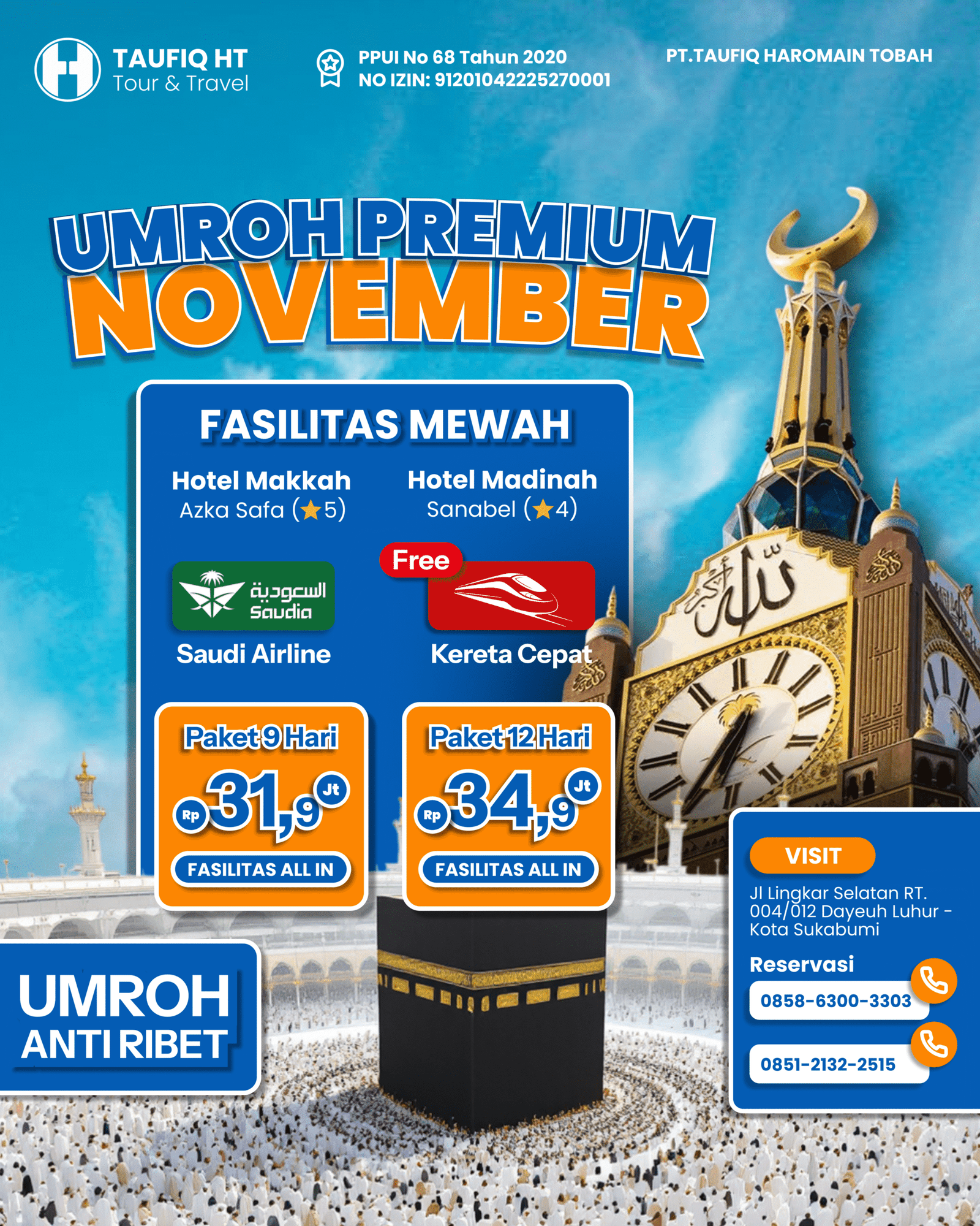 Paket umroh THT Travel November